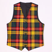 Waistcoat, Tartan Vest, Wool, Buchanan Tartan